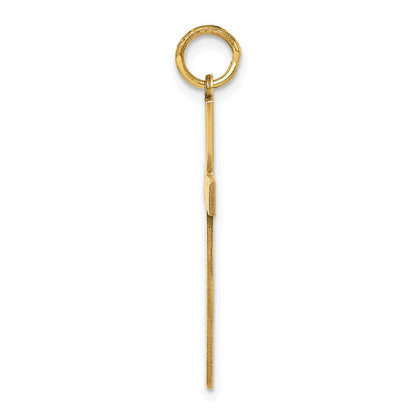 14K Gelbgold 14K Lasergraviert Kreuz Anhänger