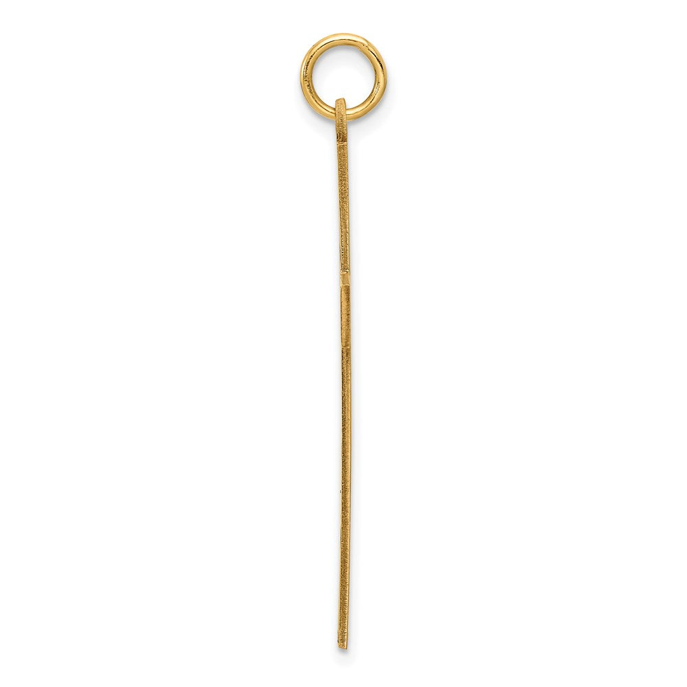 14K Gelbgold 14K Lasergraviert Kreuz Anhänger