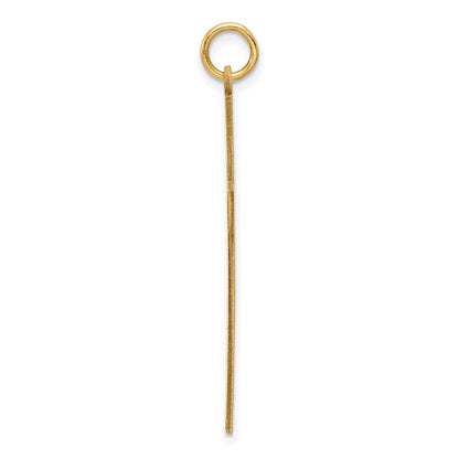 14K Gelbgold 14K Lasergraviert Kreuz Anhänger