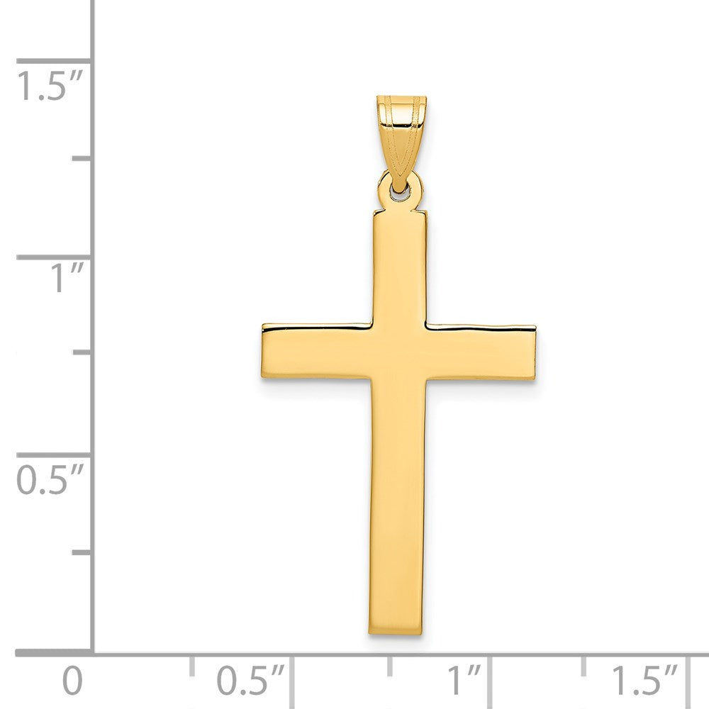 14K Gelbgold 14K Sandgestrahlt Kreuz Anhänger