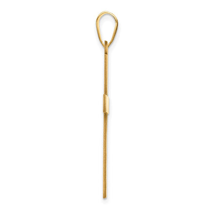 14K Gelbgold 14K Sandgestrahlt Kreuz Anhänger