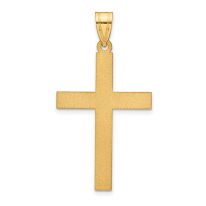 14K Gelbgold 14K Sandgestrahlt Kreuz Anhänger