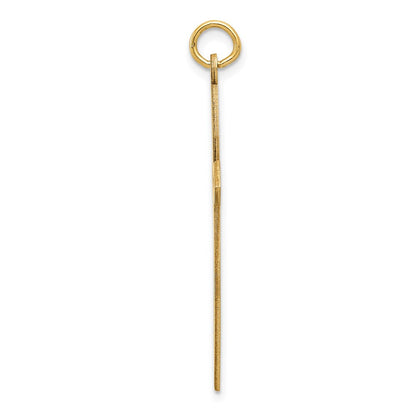 14K Gelbgold 14K Lasergraviert Passion Kreuz Anhänger