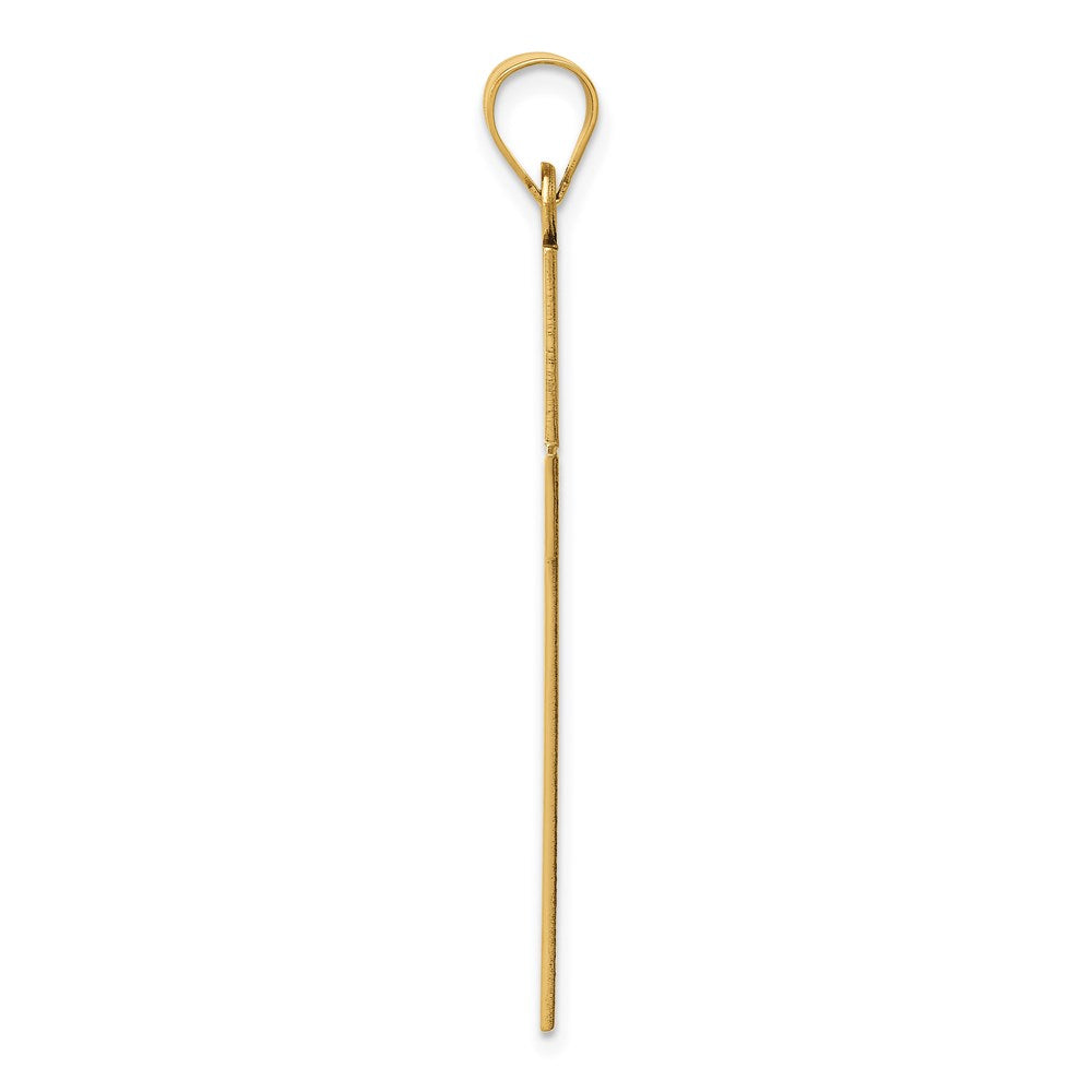 14K Gelbgold 14K Sandgestrahlt Kreuz Anhänger