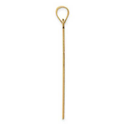 14K Gelbgold 14K Sandgestrahlt Kreuz Anhänger