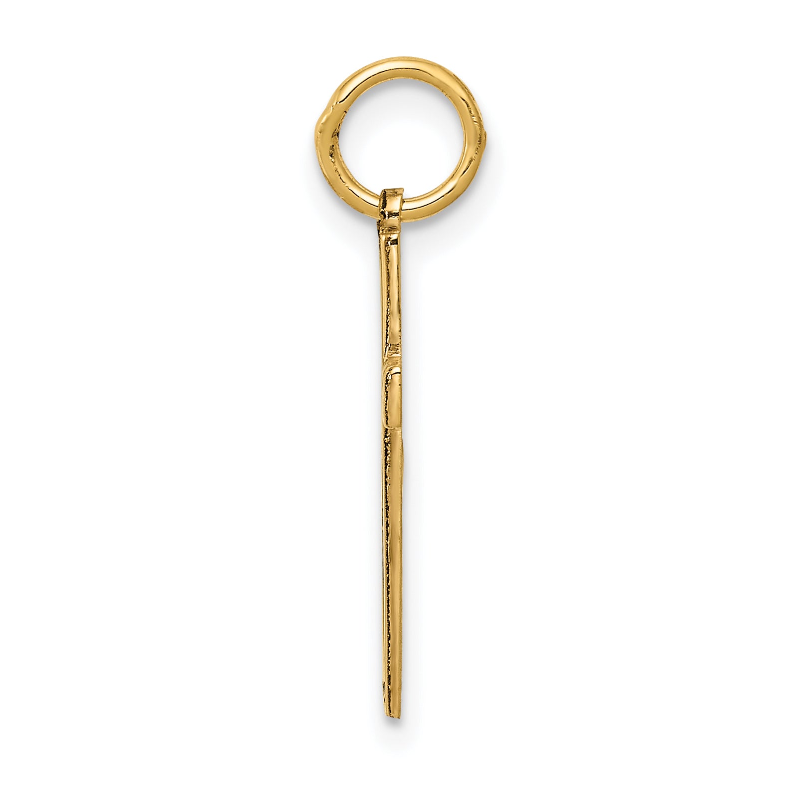 14K Gelbgold 14K Lasergraviert Kreuz Charm
