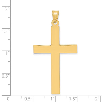 14K Gelbgold 14K Sandgestrahlt Kreuz Anhänger