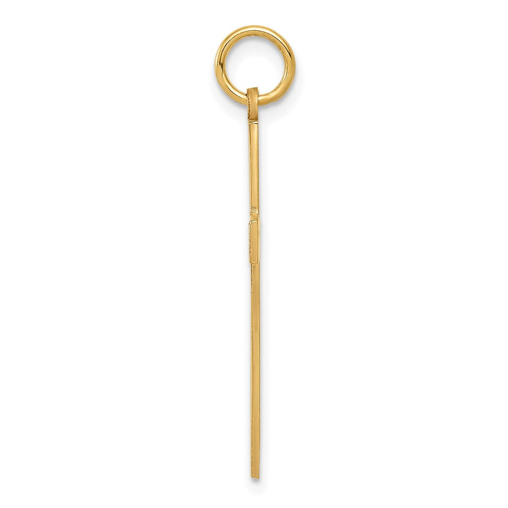 14K Gelbgold 14K Lasergraviert Kreuz Anhänger