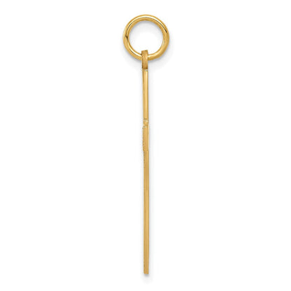 14K Gelbgold 14K Lasergraviert Kreuz Anhänger