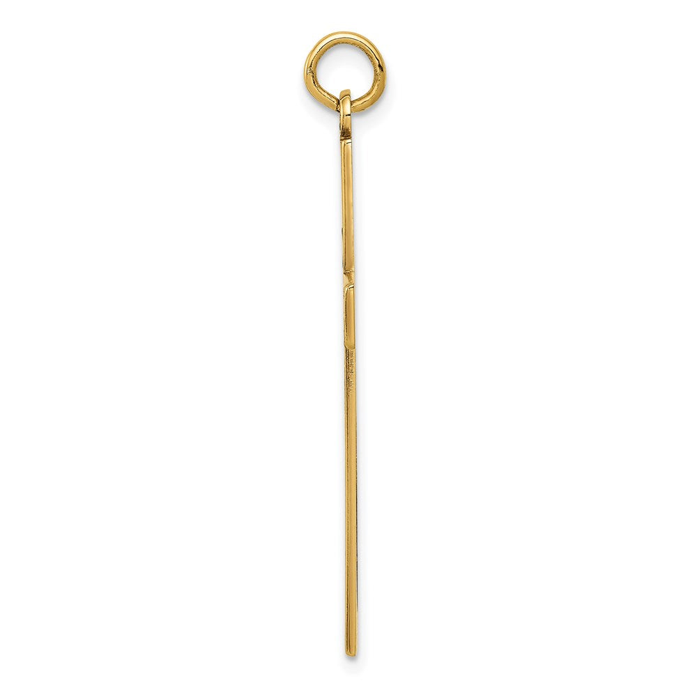 14K Gelbgold 14K Lasergraviert Kreuz Anhänger