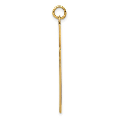 14K Gelbgold 14K Lasergraviert Kreuz Anhänger