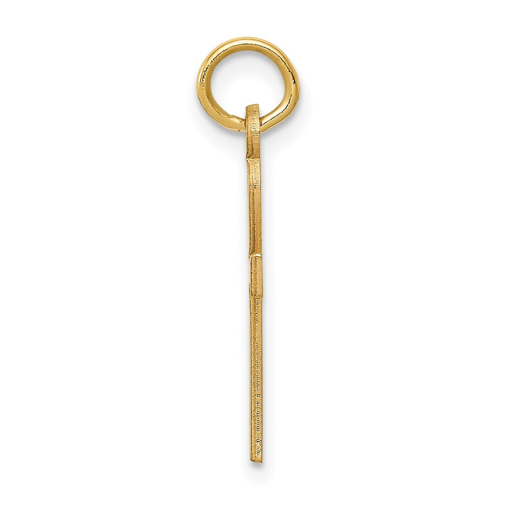 14K Gelbgold 14K Lasergraviert Ankh Kreuz Charm