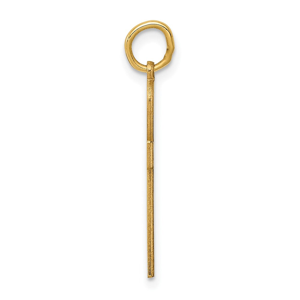 14K Gelbgold 14K Lasergraviert Ankh Kreuz Charm