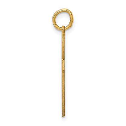 14K Gelbgold 14K Lasergraviert Ankh Kreuz Charm