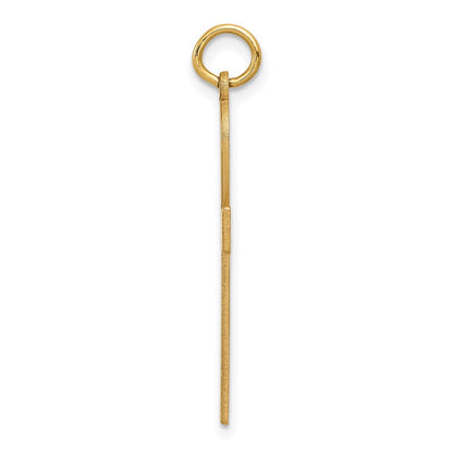 14K Gelbgold 14K Lasergraviert Ankh Kreuz Anhänger
