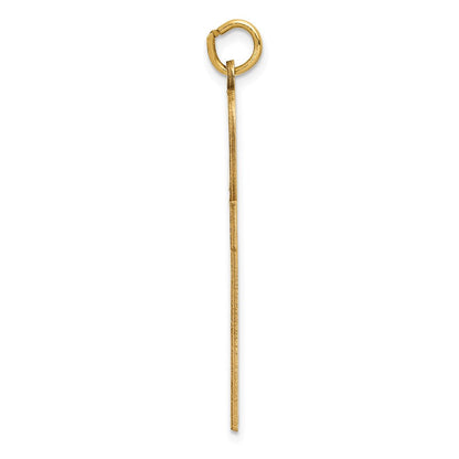 14K Gelbgold 14K Lasergraviert Ankh Kreuz Anhänger