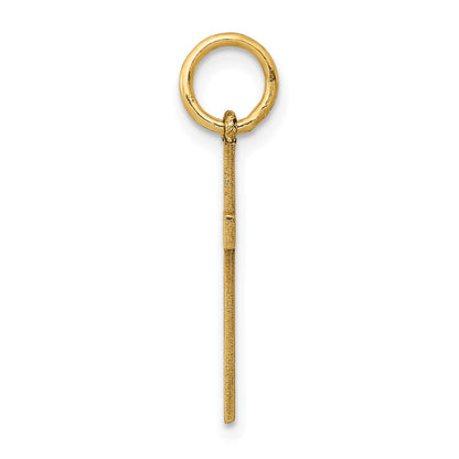 14K Gelbgold 14K Lasergeschnitten Ichthus Kreuz Charm