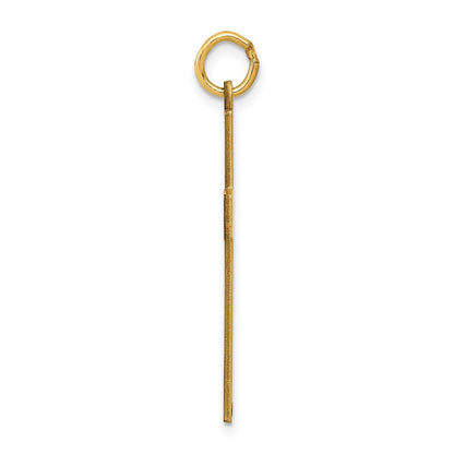 14K Gelbgold 14K Lasergraviert Ichthus Kreuz Anhänger