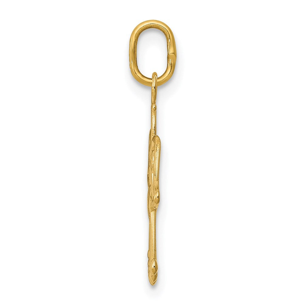 14K Gelbgold 14K Engel Charm