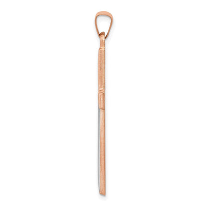14K Roségold 14K Roségold Rhodium Kreuz Anhänger