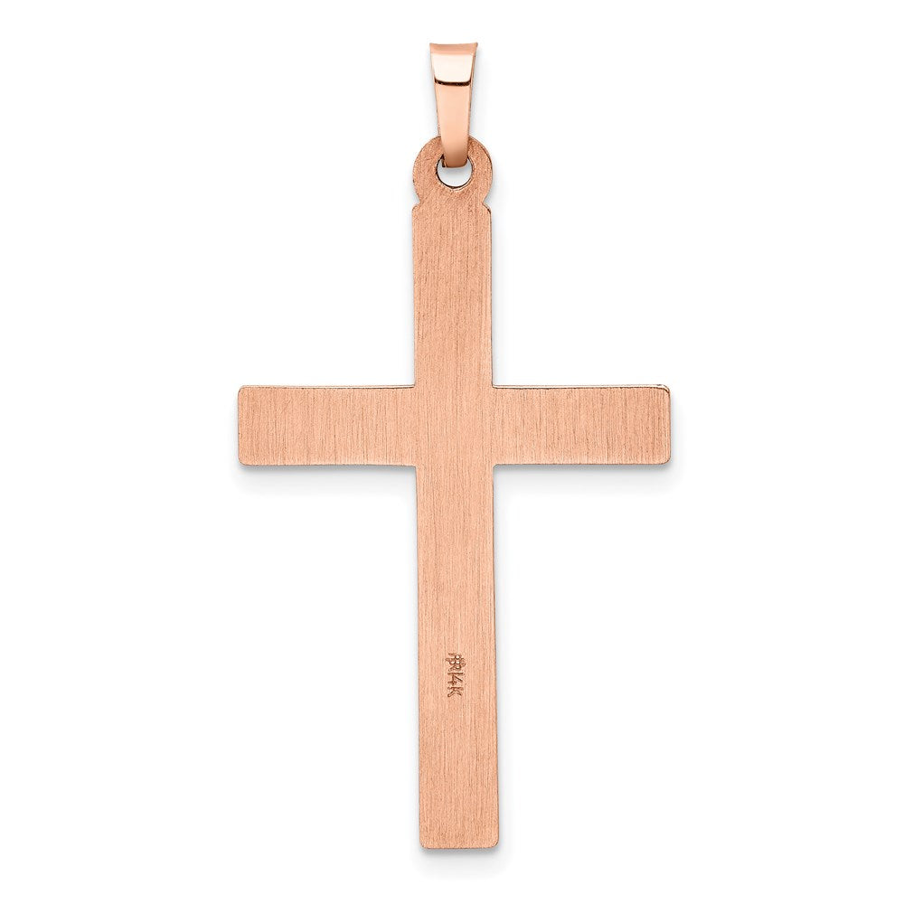 14K Roségold 14K Roségold Rhodium Kreuz Anhänger