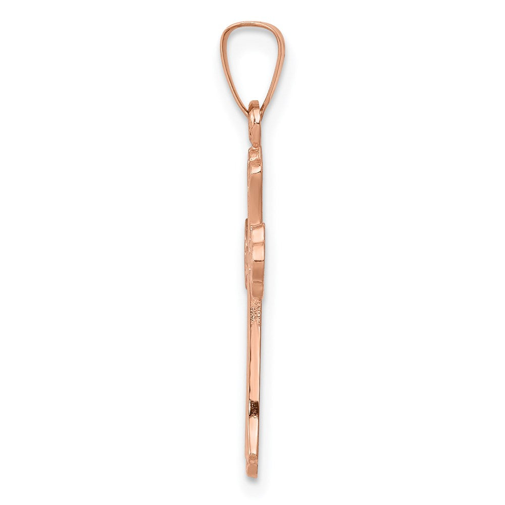 14K Roségold 14K Roségold Kreuz Anhänger