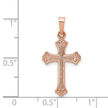 14K Roségold 14K Roségold Kreuz Anhänger