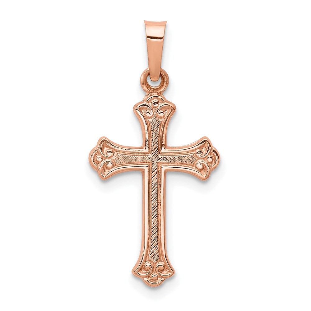 14K Roségold 14K Roségold Kreuz Anhänger