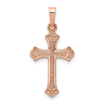 14K Roségold 14K Roségold Kreuz Anhänger