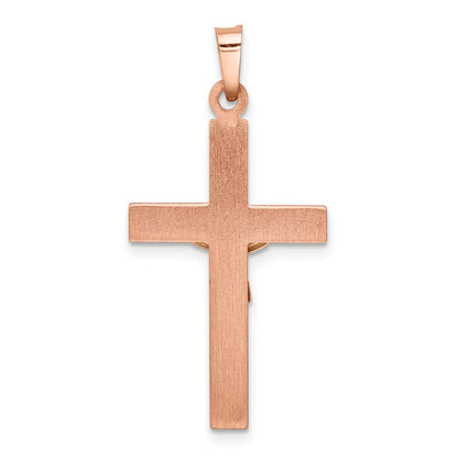 14K Bicolor 14K Bicolor Gold Hohl Kruzifix Anhänger