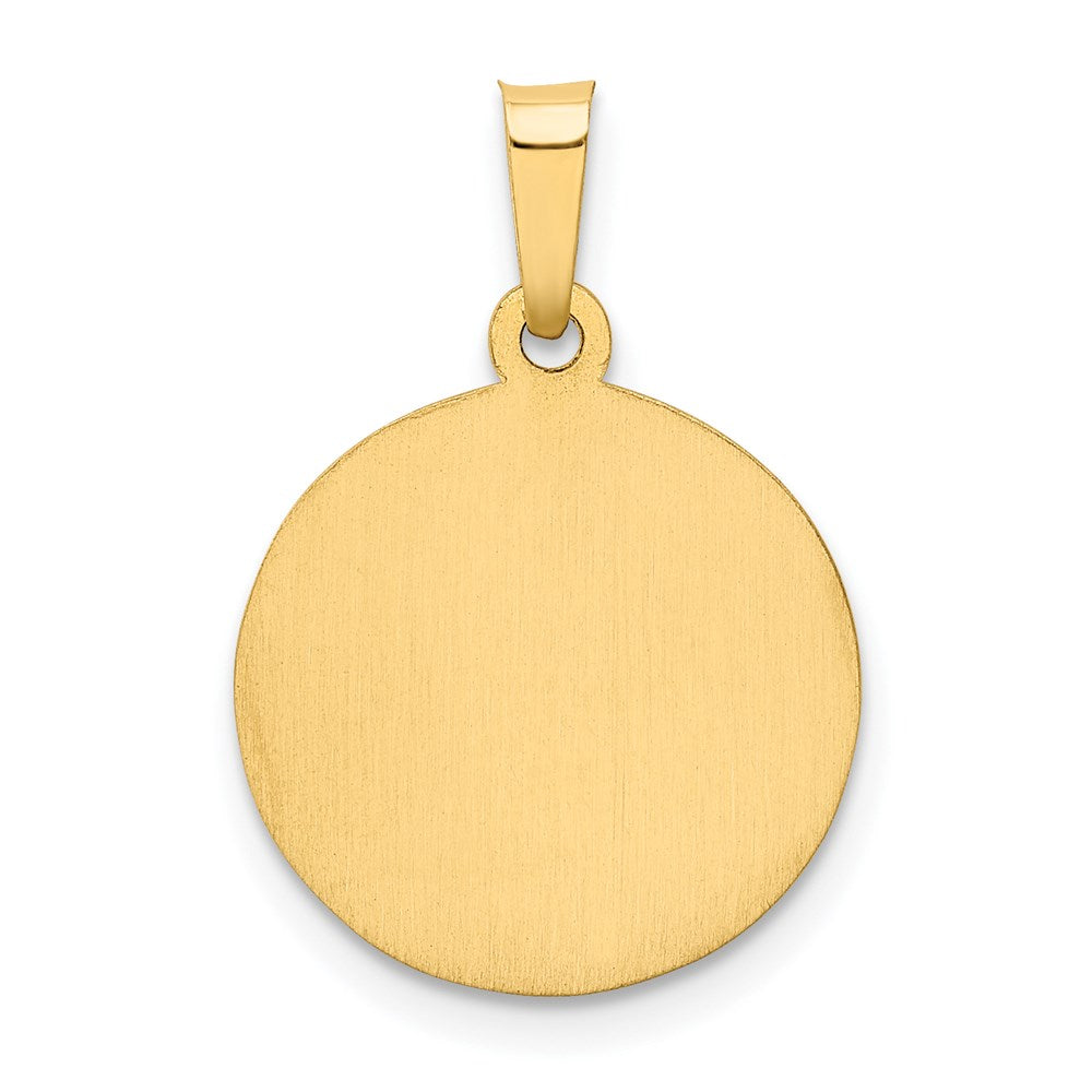 14K Gelbgold 14K Poliert und Satiniert Our Damen Guadalupe Medaille Hohl Anhänger