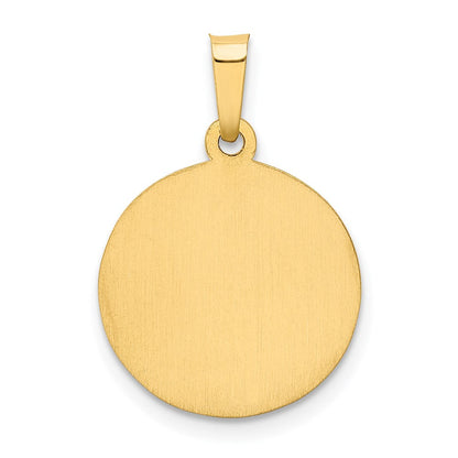 14K Gelbgold 14K Poliert und Satiniert Our Damen Guadalupe Medaille Hohl Anhänger