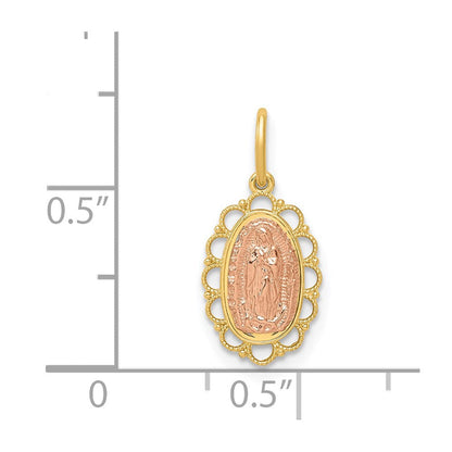 14K Bicolor 14K Bicolor Guadalupe Anhänger