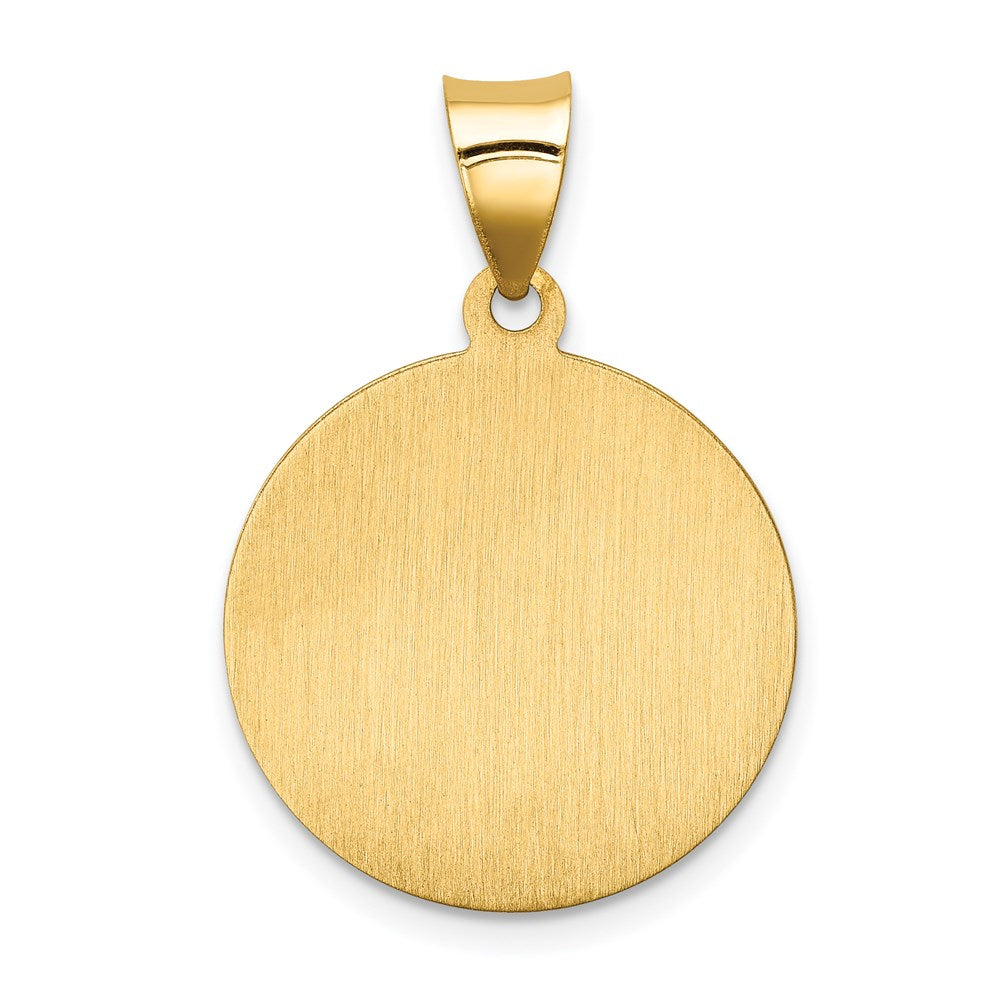 14K Gelbgold 14K Poliert/satin Our Damen Perpetual Help Medaille Hohl Anhänger