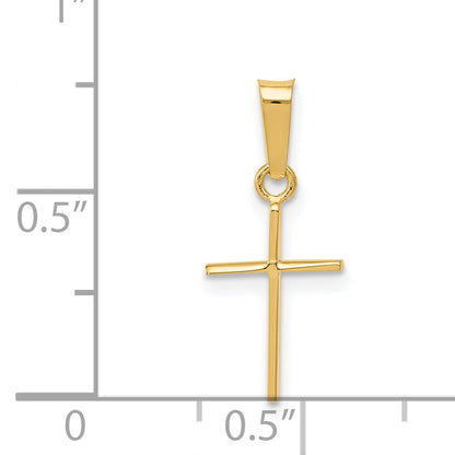 14K Gelbgold 14K Poliert Kreuz Anhänger