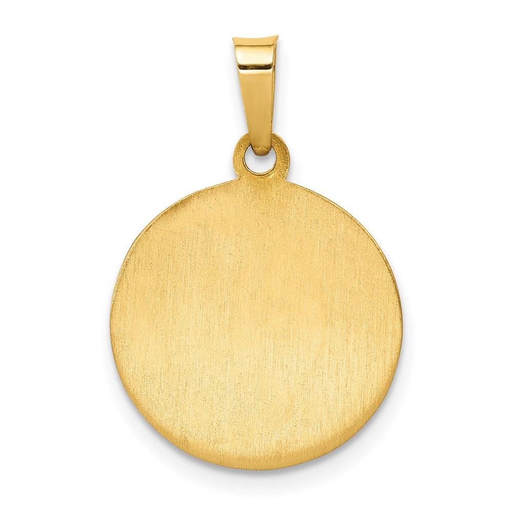 14K Gelbgold 14K Poliert und Satiniert St. Andrew Medaille Hohl Anhänger