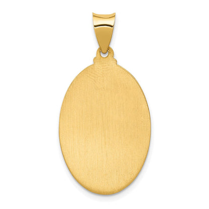 14K Gelbgold 14K Poliert und Satiniert St. Anthony Medaille Hohl Anhänger