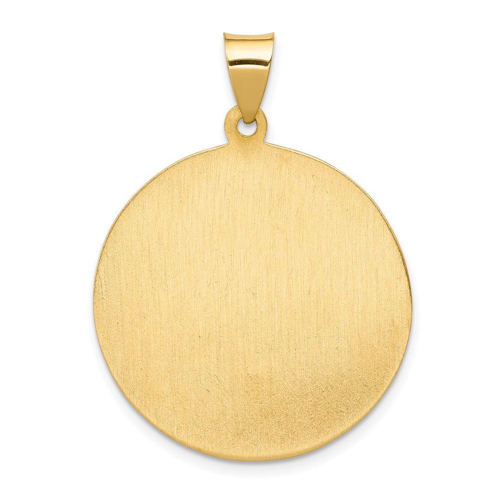 14K Gelbgold 14K Poliert und Satiniert St. Anthony Medaille Hohl Anhänger