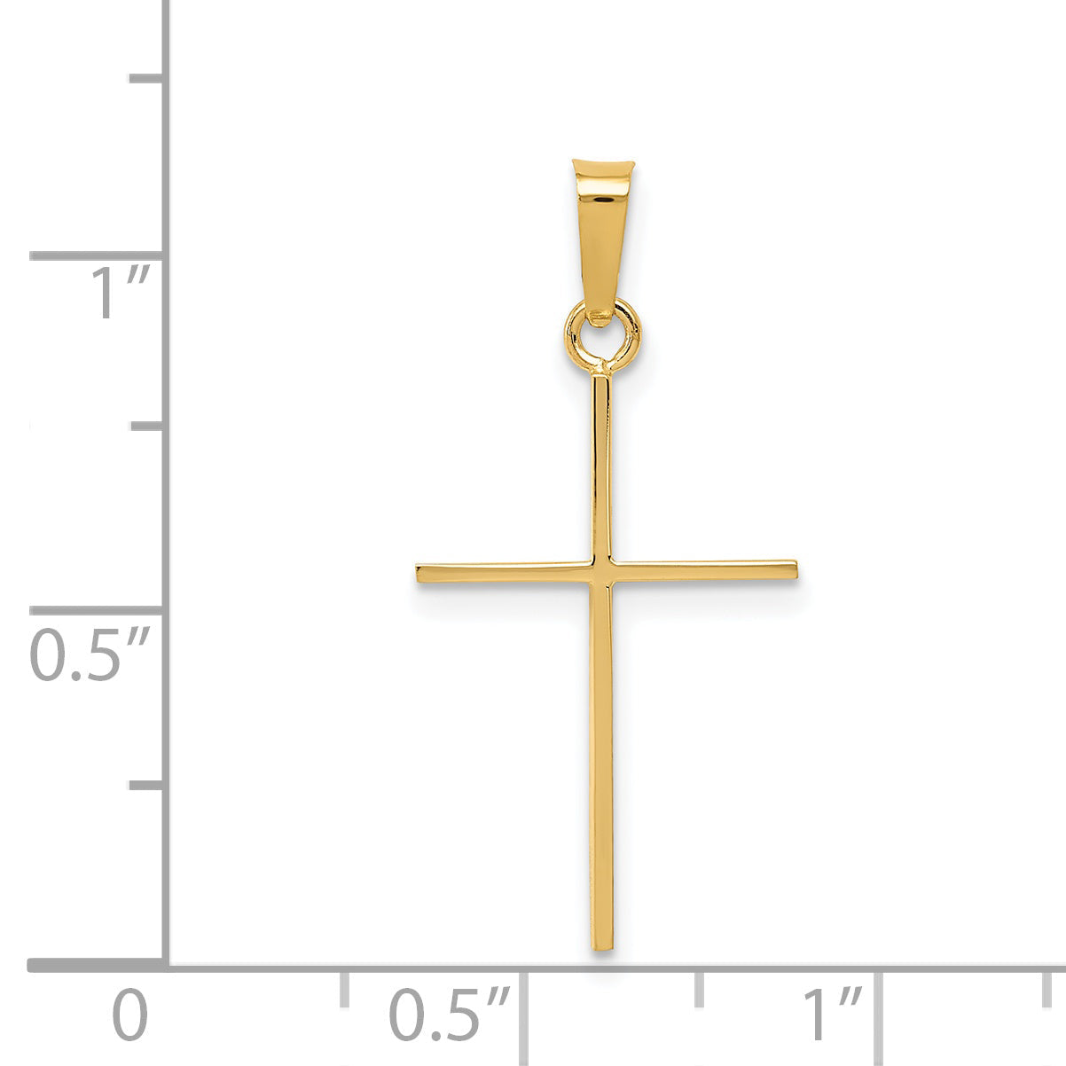 14K Gelbgold 14K Kreuz Anhänger