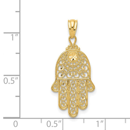 14K Gelbgold 14K Gelbgold Hand Of God Anhänger