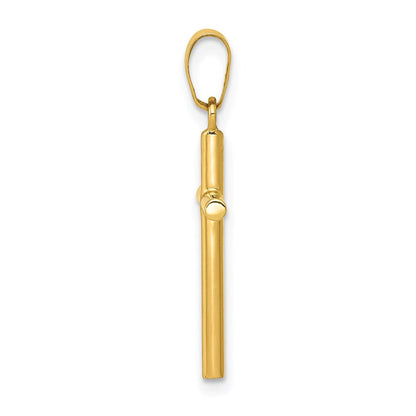 14K Gelbgold 14K Poliert Kreuz Anhänger