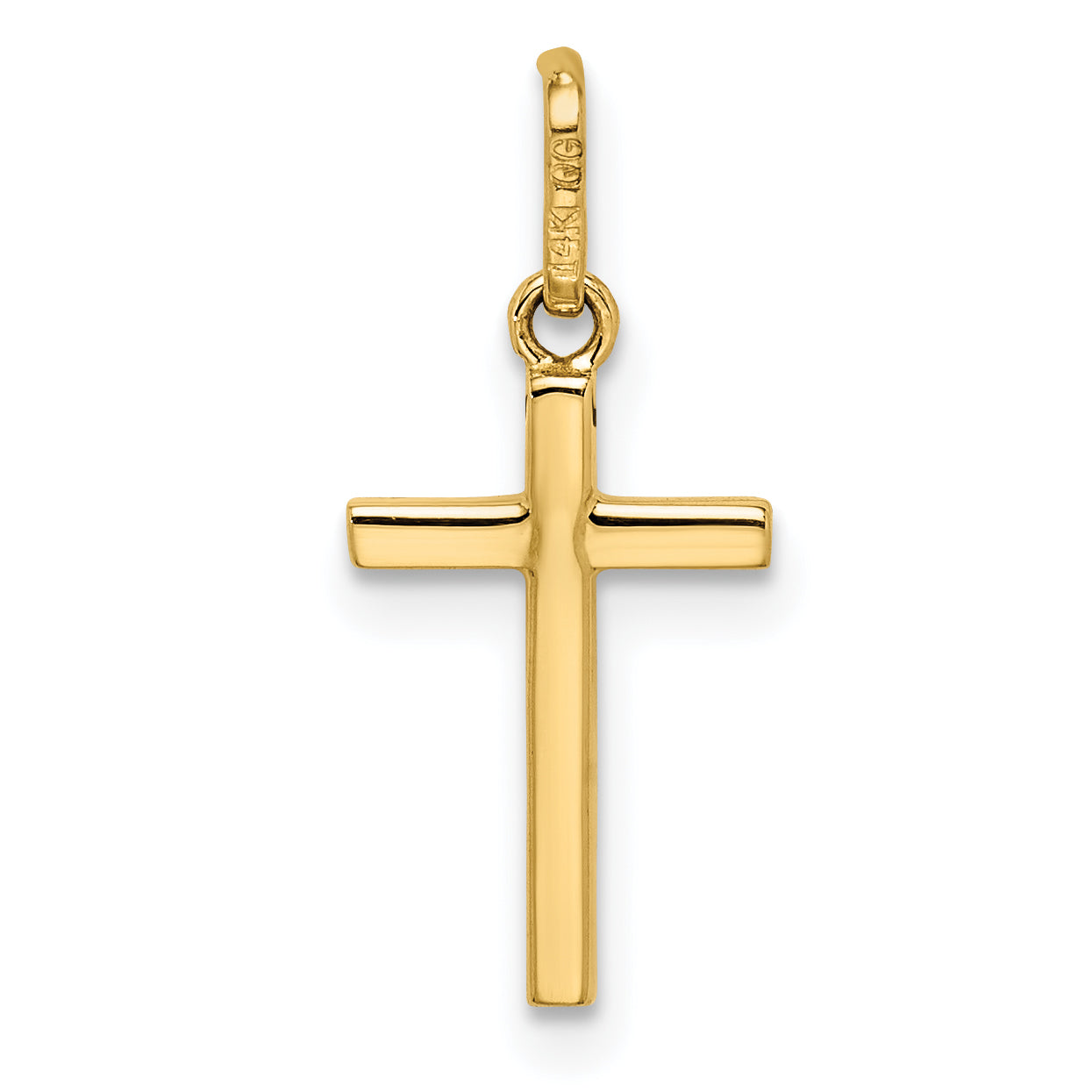 14K Gelbgold 14K Poliert Kreuz Anhänger