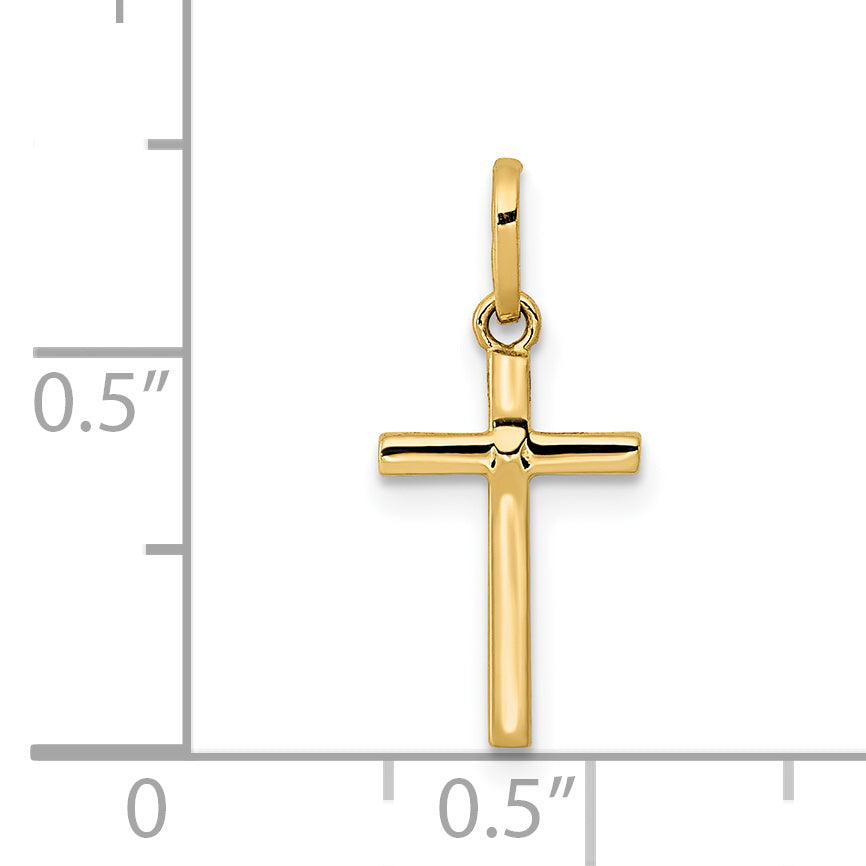 14K Gelbgold 14K Poliert Kreuz Anhänger