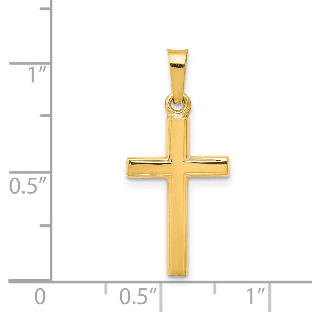 14K Gelbgold 14K Poliert Lateinisch Kreuz Anhänger