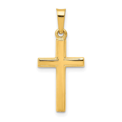 14K Gelbgold 14K Poliert Lateinisch Kreuz Anhänger