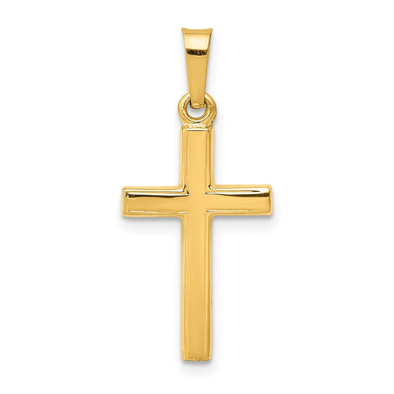 14K Gelbgold 14K Poliert Lateinisch Kreuz Anhänger