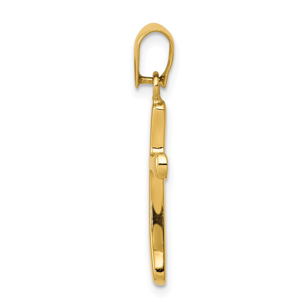 14K Gelbgold 14K Poliert Kreuz Anhänger