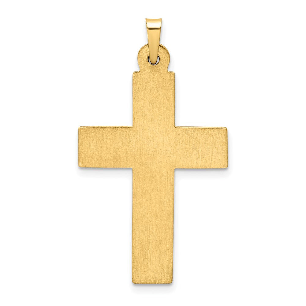 14K Gelbgold 14K Poliert Filigran Kreuz Anhänger