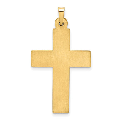 14K Gelbgold 14K Poliert Filigran Kreuz Anhänger