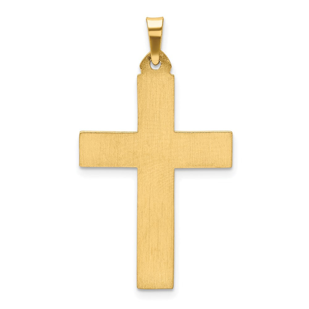 14K Gelbgold 14K Poliert Lateinisch Kreuz Anhänger